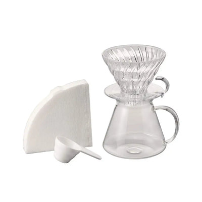 Hario V60-02 Glass Brewing Kit-standard