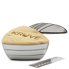 Kruve Sifter with 5 Sieves and Sieve Stand – Silver