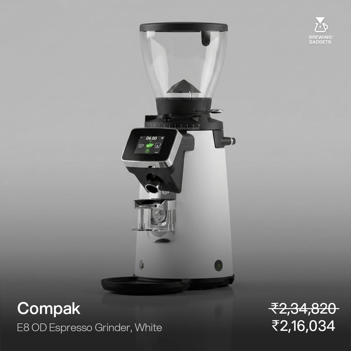 COMPAK - E8 OD Espresso Grinder, 83mm Flat Burrs