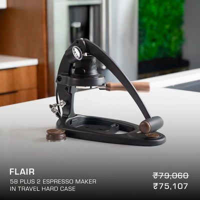 Flair 58 Plus 2 Espresso Maker in Travel Hard Case