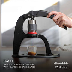 Flair NEO Flex Espresso Maker With Carrying Case Black