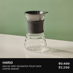 Hario V60-02 Drip Decanter Pour Over Coffee Maker, 700ml
