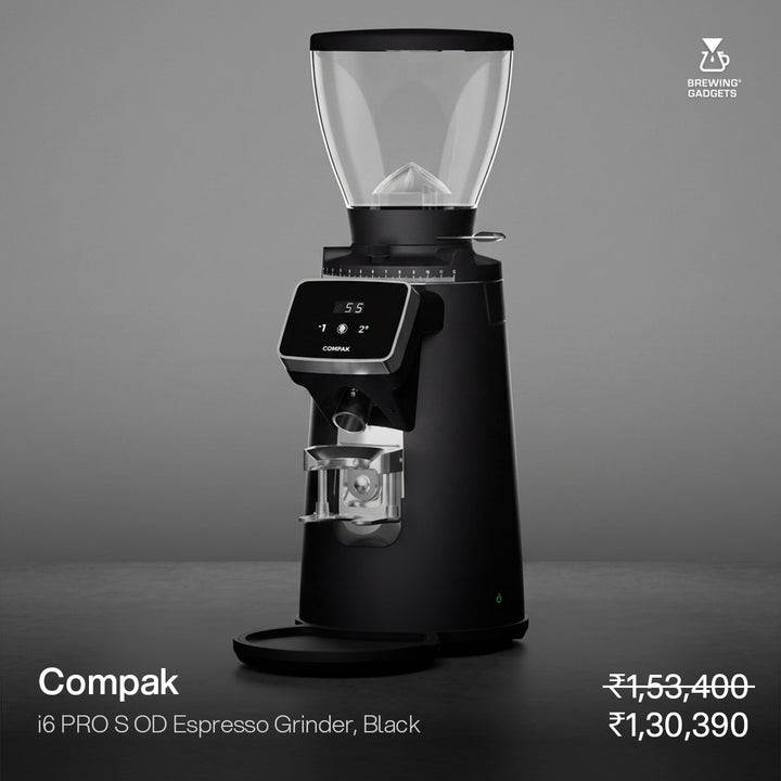 Compak i6 PRO S, OD Espresso Grinder, 64mm RS Burr