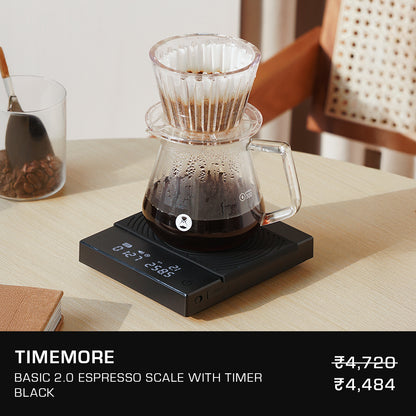 Timemore Basic 2.0 Electronic Espresso Scale with Timer Black