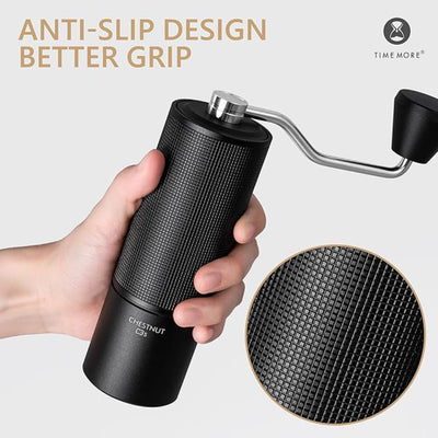 Timemore Chestnut C3S Coffee Grinder, Black