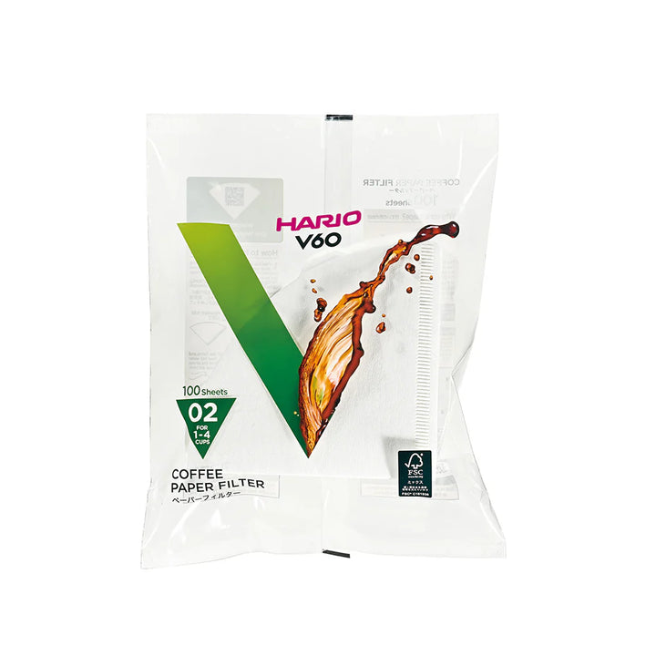 Hario V60 bleached filters, 100pcs - Brewing Gadgets India Private Limited
