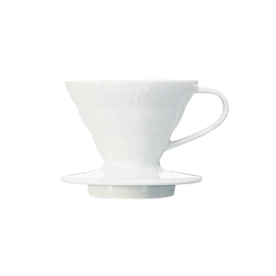 Hario V60-01 Ceramic Coffee Dripper, White-standard