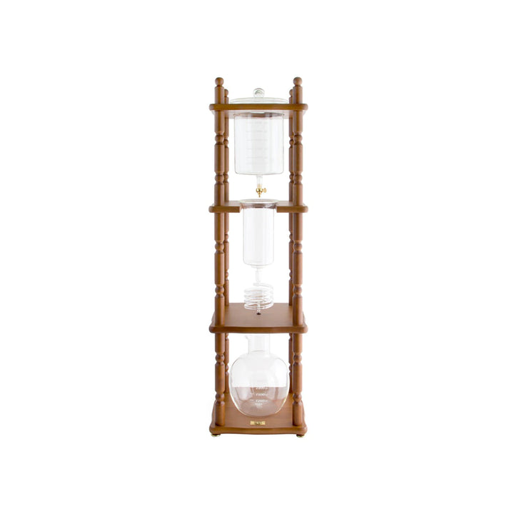 Buy Yama Glass Cold Drip Coffee Maker | 25 Cup with stylish Brown Wood Design