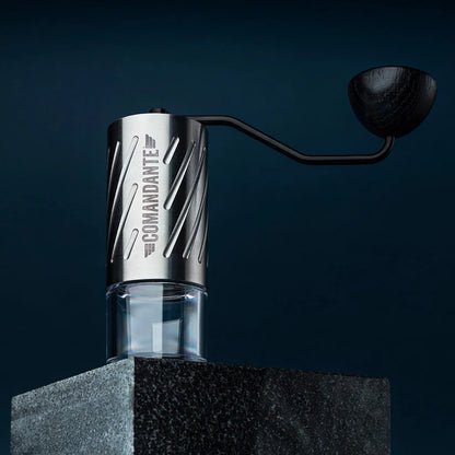 Comandante C60 Baracuda Coffee Grinder, Velvet Steel