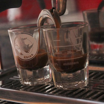 Rhino Espresso Shotglass, 2oz/60ml