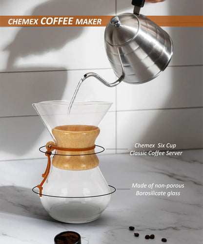 Chemex Classic Coffeemaker, 6 cup