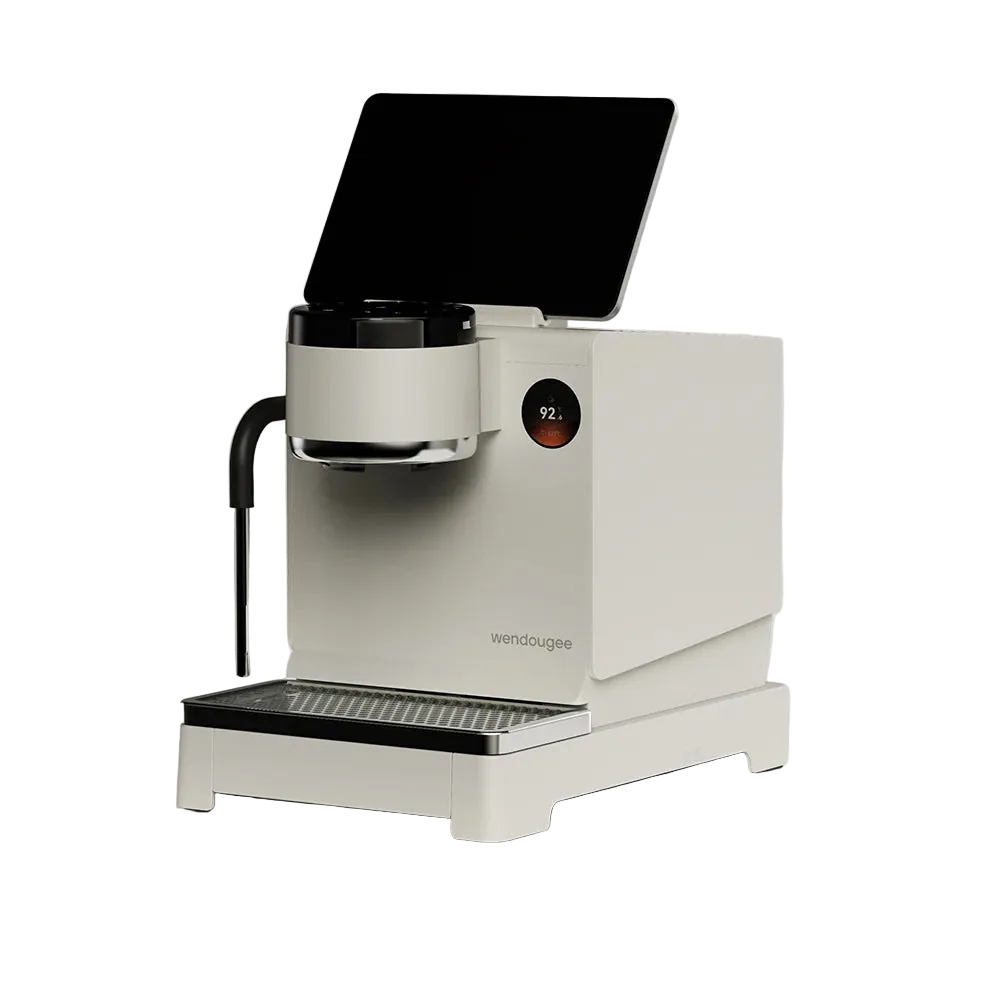 Wendougee Lita Semi-Automatic Espresso Machine, White